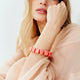 Mini Organic Shaped Bracelet - Strawberry Ice cream-  Vanessa Baroni