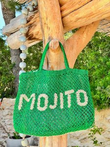 MOJITO - Green Jute Tote Bag - The Jacksons