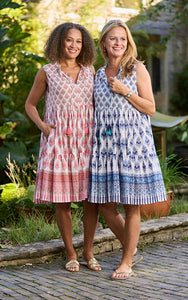 Milana Cotton Dress Printed Pattern - Luella