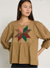 Coen Patch + Beige Blouse - Leon & Harper
