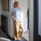 Amelia Trouser Dark Beige - Chalk