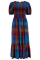 Yolanda Midi Shirred Dress - Sugarhill