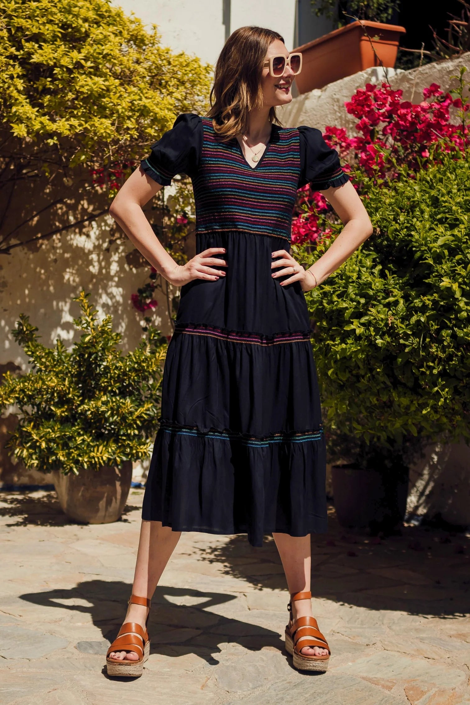 Harley Midi Dress SugarHill - Black Rainbow Shirling mercadostore.uk Harley Midi Dress SugarHill - Black Rainbow Shirling mercadostore.uk