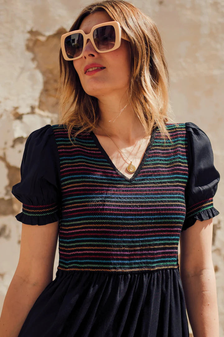 Harley Midi Dress SugarHill - Black Rainbow Shirling mercadostore.uk Harley Midi Dress SugarHill - Black Rainbow Shirling mercadostore.uk