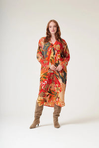 Fans Scarlet Midi Dress - One Hundred Stars