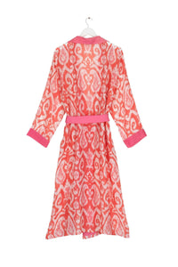 One Hundred Stars Gown Ikat Pink