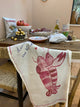 Kitchen Dancing Lobsters - Linen Tea Towel