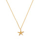 Starfish Charm Necklace Gold - Orelia