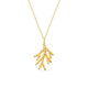 Statement Coral Necklace Long Gold - Orelia