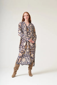Susani Charcoal Midi Dress - One Hundred Stars