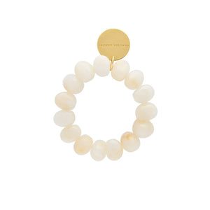 Stone Flex Bracelet Pearl Marble - Vanessa Baroni