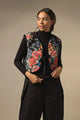 Gilet Woven Flower Black - One Hundred Stars