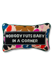 Baby In The Corner Needlepoint Cushion