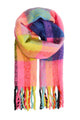 Ichi Iadima Colourful Knit Scarf