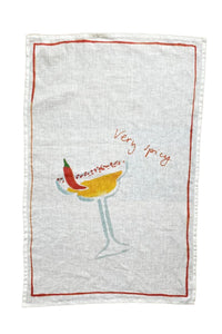 Spicy Margs - Linen Tea Towel