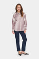 LiekeSZ Striped Burgundy Shirt - Saint Tropez