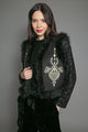 Stasia Gilet Black Faux Fur - Nooki