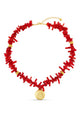 Red COral Chip Necklace - Orelia