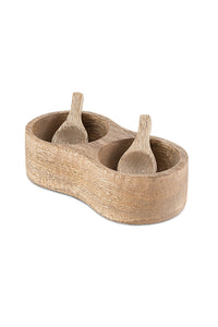 Milaku Mango Wood Salt and Pepper - Nkuku