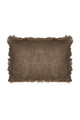 Feo Linen Cushion Cover - Charcoal - 60 X 40 Cm - Nkuku