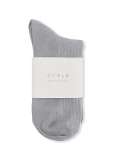 Chalk Bamboo Ankle Sock | Grey