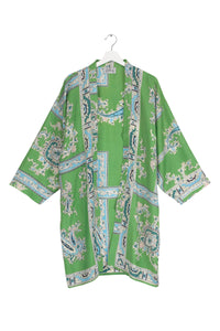 One Hundred Stars Collar Kimono Handkerchief Green