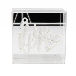 'Love' Mini Acrylic Neon Light Box