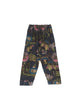 One Hundred Stars Crepe Pants Eccentric Blooms Charcoal