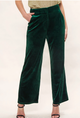 Louche Elina Velvet Straight Leg Trouser
