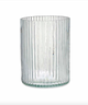 Nkuku Melana Recycled Glass Candle Holder - Clear - Large