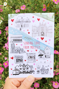 LOVE FROM MOLESEY CARD