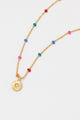Estella Bartlett Rainbow Enamel Beaded Necklace