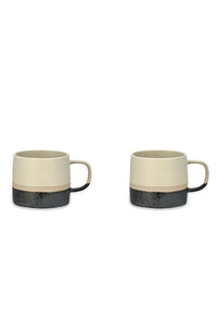Nkuku Enesta Dipped Mug - Cream - Set of 2