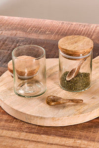 Izaan Spice Jar - Clear - Set of 3 - Nkuku