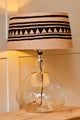 Yongana Jute Pattern Lamp Shade - Natural And Black - Medium - Nkuku