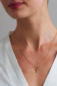 Alex Monroe Gold Flying Swallow Necklace