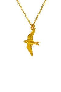 Alex Monroe Gold Flying Swallow Necklace